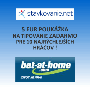 5 EUR ZADARMO od stavkovanie.net !